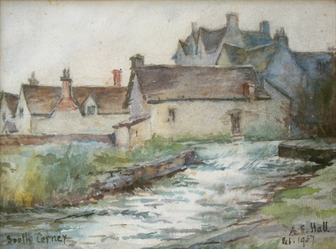 The Brook in flood, Eliot Arms [1957]