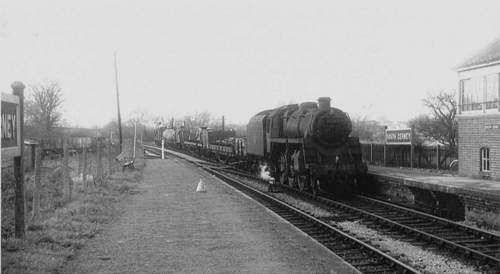 A goods train approaches from Cirencester
